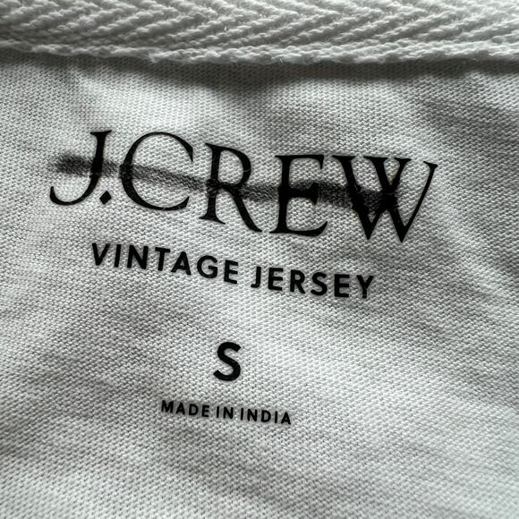 J Crew Flawed Soleil Graphic Vintage Jersey Tee Small FLAW Read - Picture 2 of 16